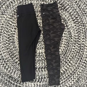 Two pairs Fabletics leggings size medium